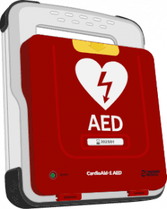 CardioAid-1 automata AED defibrillátor illusztárciója